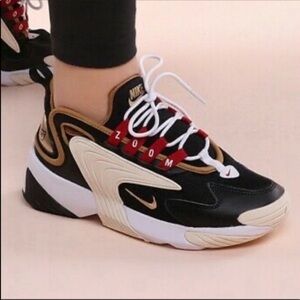 Nike Black and Gold Women's Sneakers